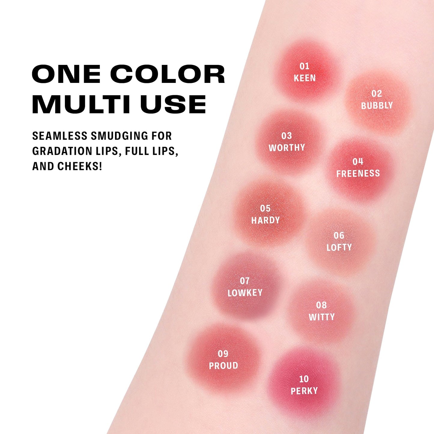 BRAYE LIPSLEEK BLUR | Blush for Cheeks & Lips, Korean Makeup Blush, Cool Lip and Cheek Balm, Vegan Cream, Lightweight w/Blendabl
