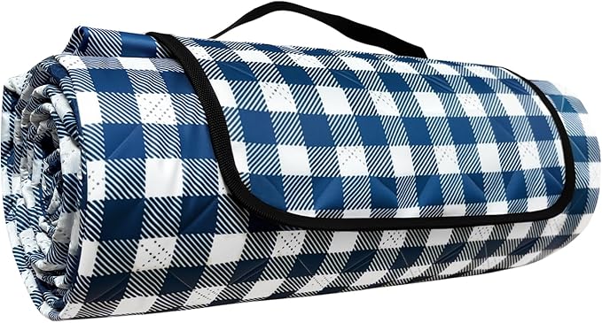 WIN&YING Waterproof Picnic Blanket, 3-Layer 80'' x 80'' Extra Large Picnic Blankets, Outdoor Blanket Foldable and Washable...