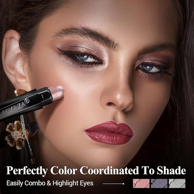 Classic 6PCS Neutral Eyeshadow Stick Set, Matte Cream Eye Shadow Eyeliner Brightener Pencil Crayon, Halloween Makeup - Astral Dawn