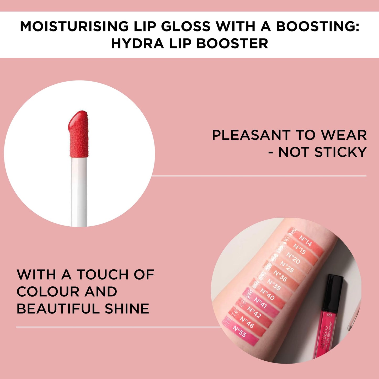 ARTDECO Hydra Lip Booster - Translucent Skippers Love - Hydrating Lip Gloss - Boosting Effect - Color Hint & Beautiful Shine - N