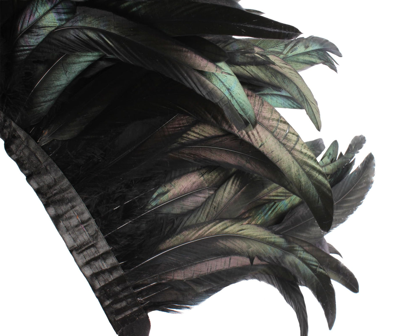 QI@XIA Feather Shawl 1 Pair of Wrist Cuffs and Leg Cuff for Women Witch Halloween Mardi Gras Cape Costumes Accessories (Black)