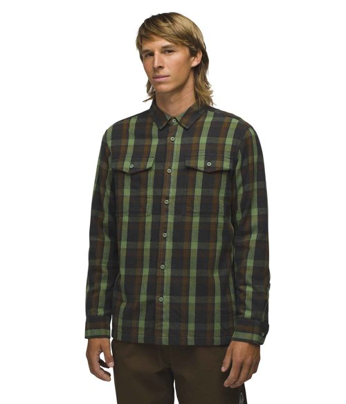 Prana Mens Copper Skies Lined Flannel Ivy Small