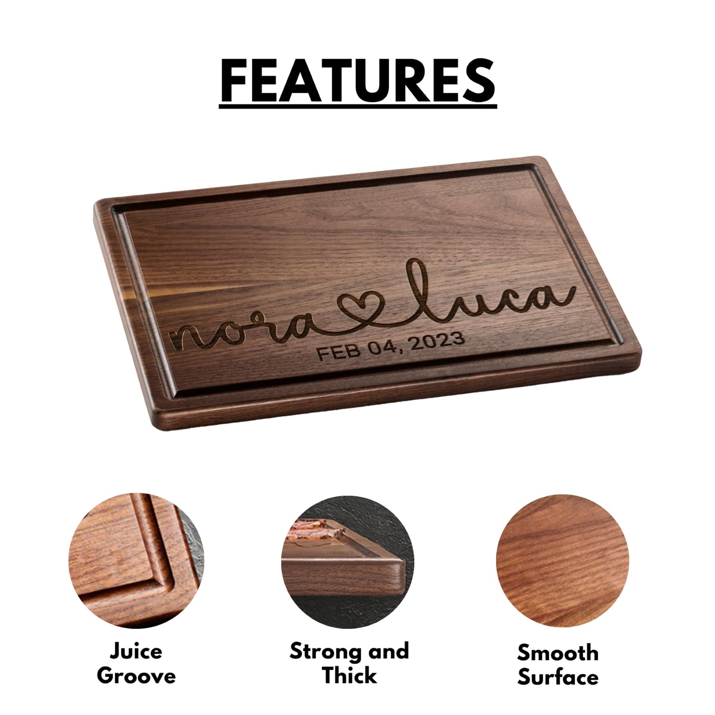 Personalized Cutting Board Wedding Gift, Customized Bridal Shower Gifts, Wedding Shower Gifts, Engraved Gifts for Couples 2025, Custom Anniversary Wooden Gifts