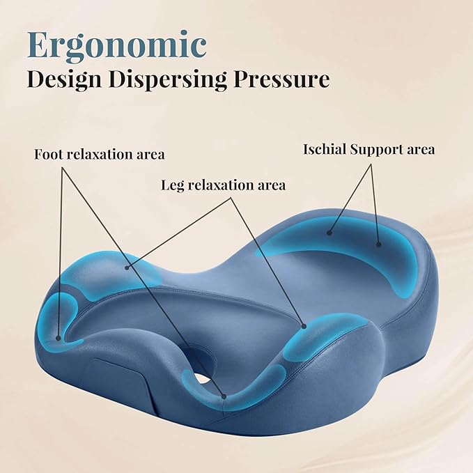 Ergonomic Zmind Meditation Cushion, Memory Foam, Portable Design with Handle, Pressure Dispersing Support for Meditation, Mindfulness & Posture Alignment