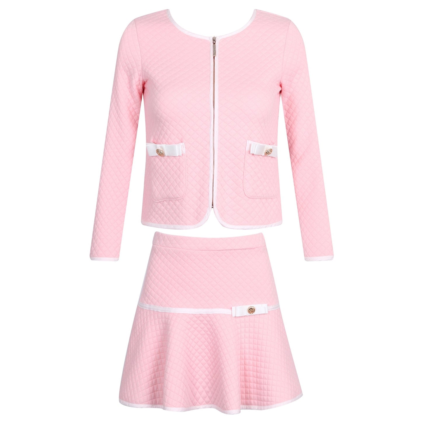 Richie House Girls' Elegant Knit Suit with Skirt RH1963-G-9/10