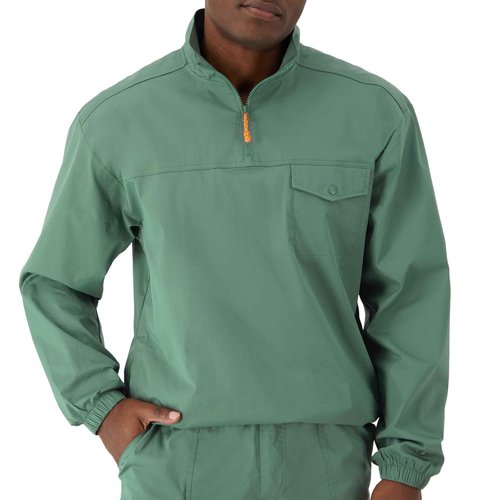 Champion Pullover, Quarter, Comfortable Jacket, Casual 1/4 Zip Popover for Men, Nurture Green, X-Large