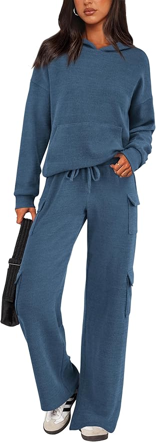 PRETTYGARDEN 2 Piece Sets for Women Fall 2026 Sweatsuits Outfits Lounge Matching Hoodie Set Travel Track Suits Winter Clothes