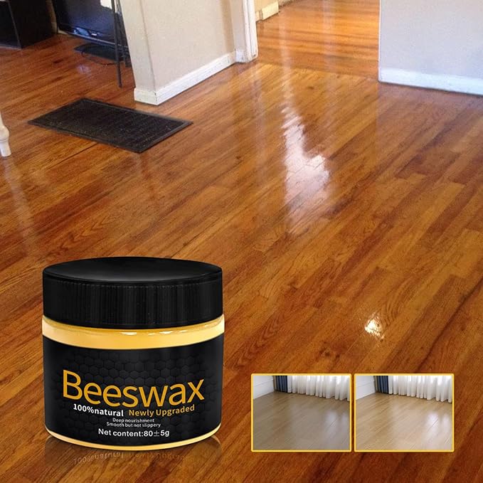 Furniture Wax - Natural Beeswax Polish, Scratch-Covering Wood with Deep Nourishment, Protective Finish for Tables, Cabinets, and Floors, Long-Lasting Shine for Home Wood Care