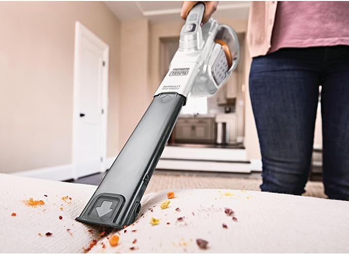 BLACK+DECKER Dustbuster Handheld Vacuum, Cordless, AdvancedClean+, White (HHVK320J10)