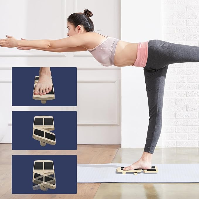 YDMADE Ankle Balance Board - Non-Slip Balance Board for Physical Therapy, Fast Injury Recovery & Core Strength - 300lbs Capacity - Ideal for Athletes, Seniors & Home Use