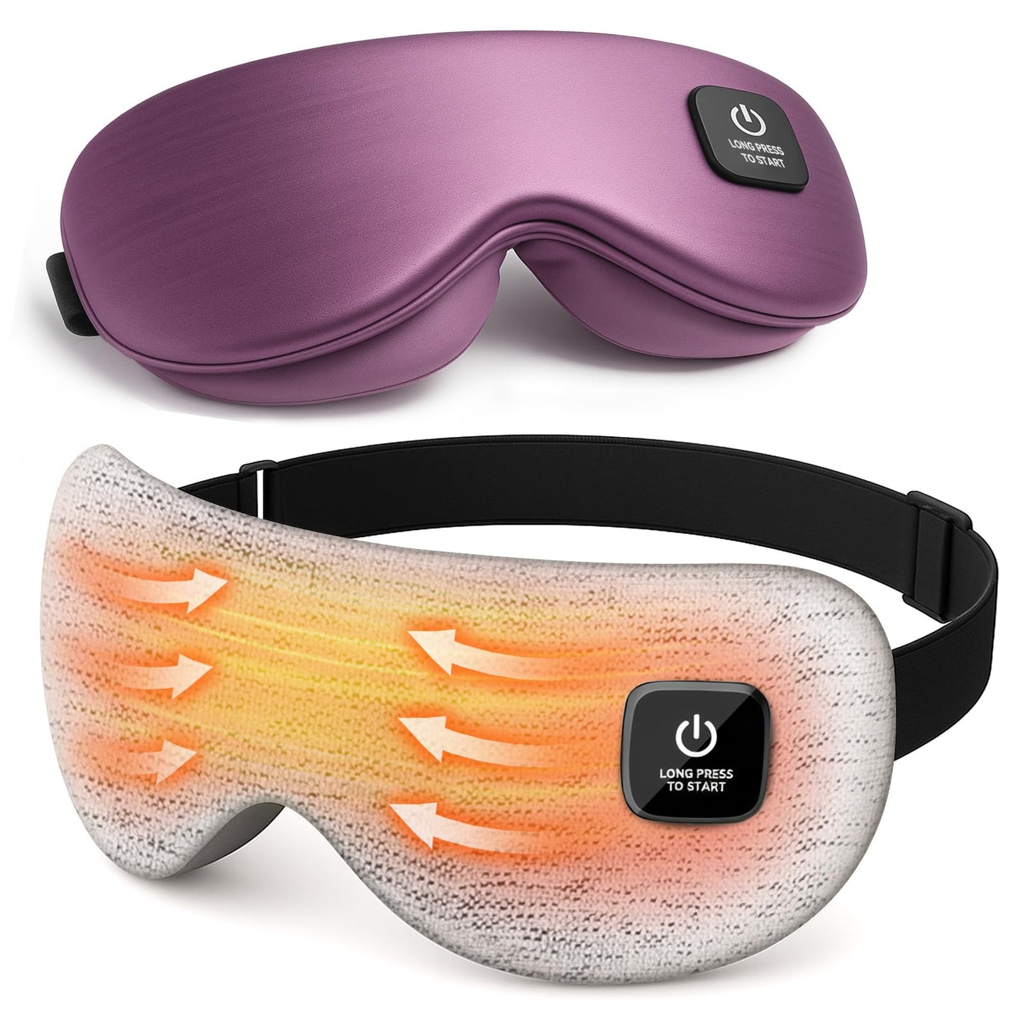 Heated Eye Mask - Cordless Eye Mask for Dry Eyes, Eye Relief, Eye Heating pad Improved Sleep,Travel, Office, Includes Removable and Washable Shells