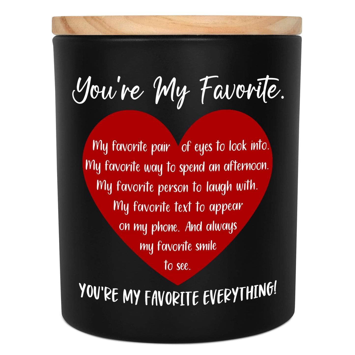 OASSIE Gifts for Boyfriend Girlfriend - You're My Favorite Long Lasting Vanilla Lavender Candle 10 oz - Wedding Anniversary Couple Candle, Romantic Love Birthday Gifts for Him Her Husband Wife