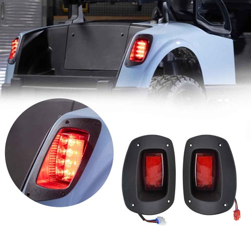 Orle Oko LED Head Tail Light Kit For EZGO RXV 2008-2015 Gas or Electric Golf Cart Models Replace 12V Front Rear Light Kit Assembly For EZGO RXV