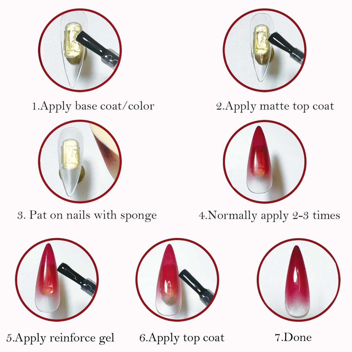 MOEPAK 9 Colors Pat Painting Gel Nail Polish Set Ombre Aura Nail Gel Paint for Nail Art Drawing No Wipe Nail Art Painting Gel fo