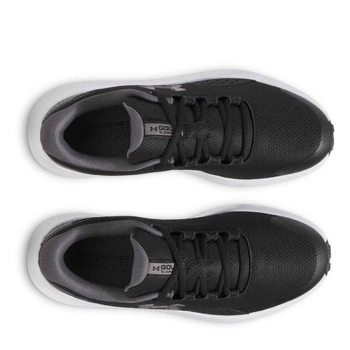 Under Armour Men's Surge Golf Cleat, (001) Black/Castlerock/Metallic Gun Metal, 12, US