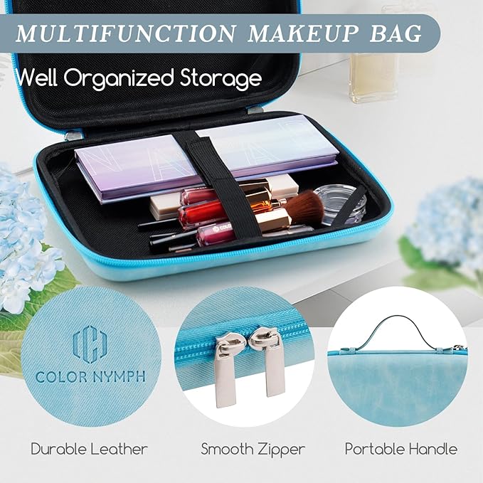 Color Nymph Makeup Palettes Makeup kits for Girls Any Ages, Teens Makeup Set for Beginner with Reusable Handbag, Eyeshadow Palette with Blushes Bronzer Highlighter Lipgloss Lip Oil Sharpener