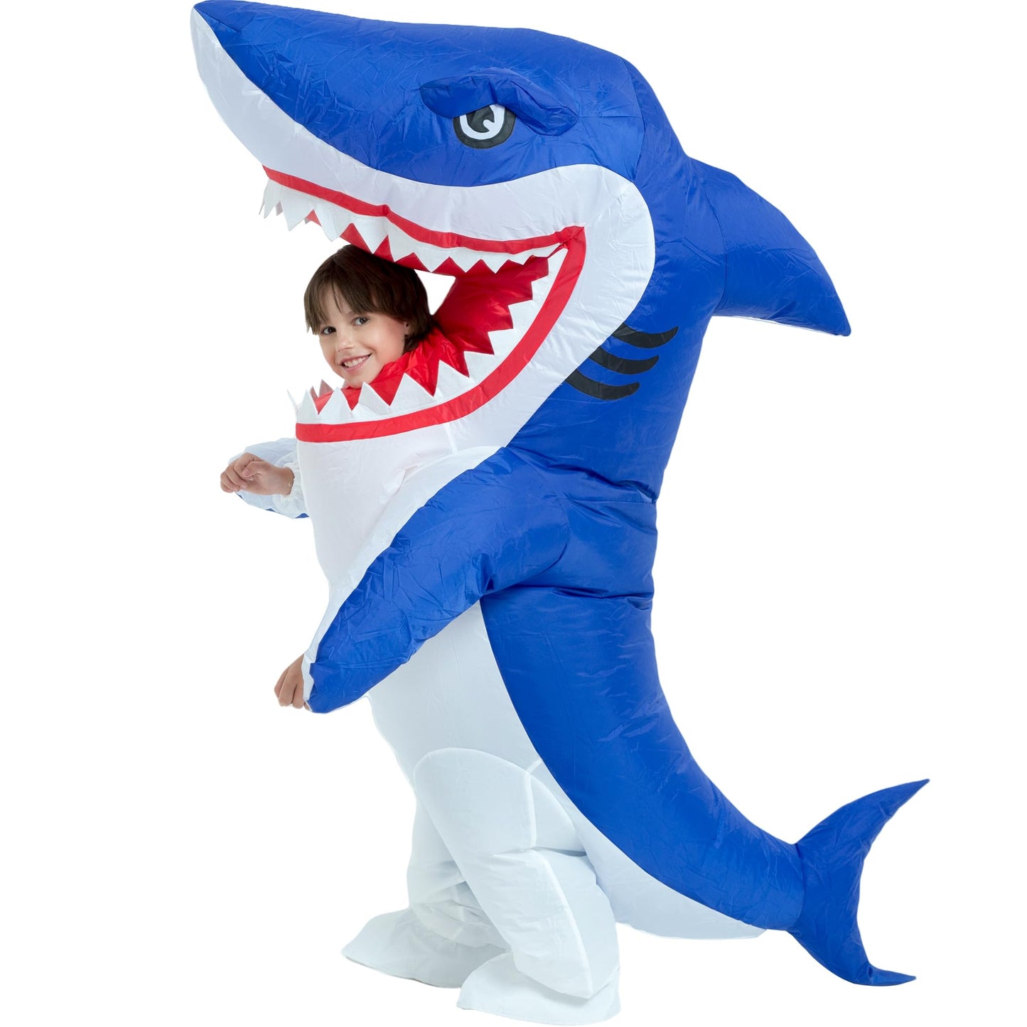 One Casa Blow Up Party Costume,Inflatable Costumes for Kids, Full Body Shark Costume,Halloween Costumes for Boys Girls (4-5YRS)