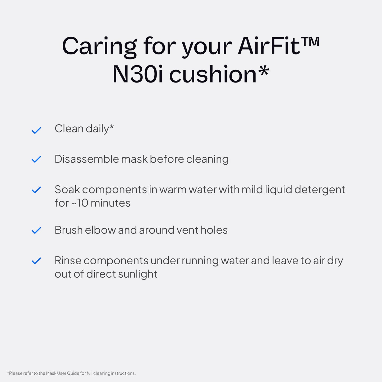 ResMed AirFit N30i Nasal Replacement Cushion - Small