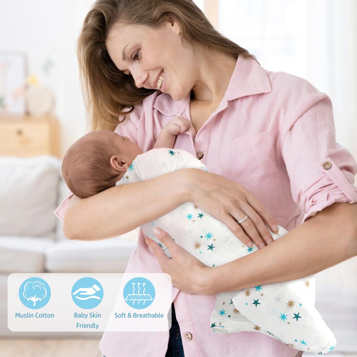 iAOVUEBY New Mom Gifts & Baby Boy Gift Basket, Baby Shower Gifts for Expecting Mom To Be, Postpartum Gifts For Moms, New Mom Care Package After Birth, First Time Mothers Day Birthday Gifts for Women