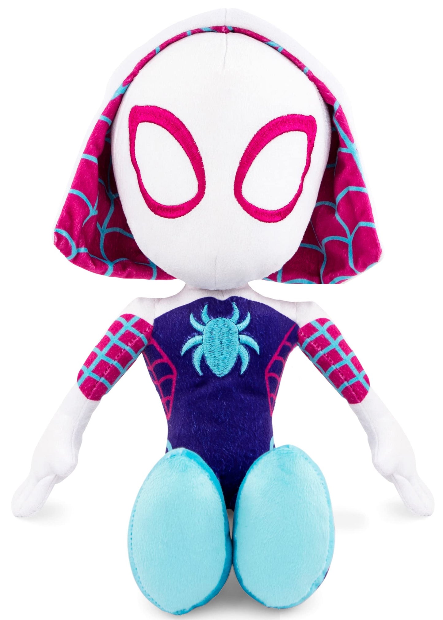 Jay Franco Marvel Spidey and His Amazing Friends Gwen The Ghost-Spider Pillow Buddy - Super Soft Polyester Microfiber, 18 inches (Official Marvel Product)