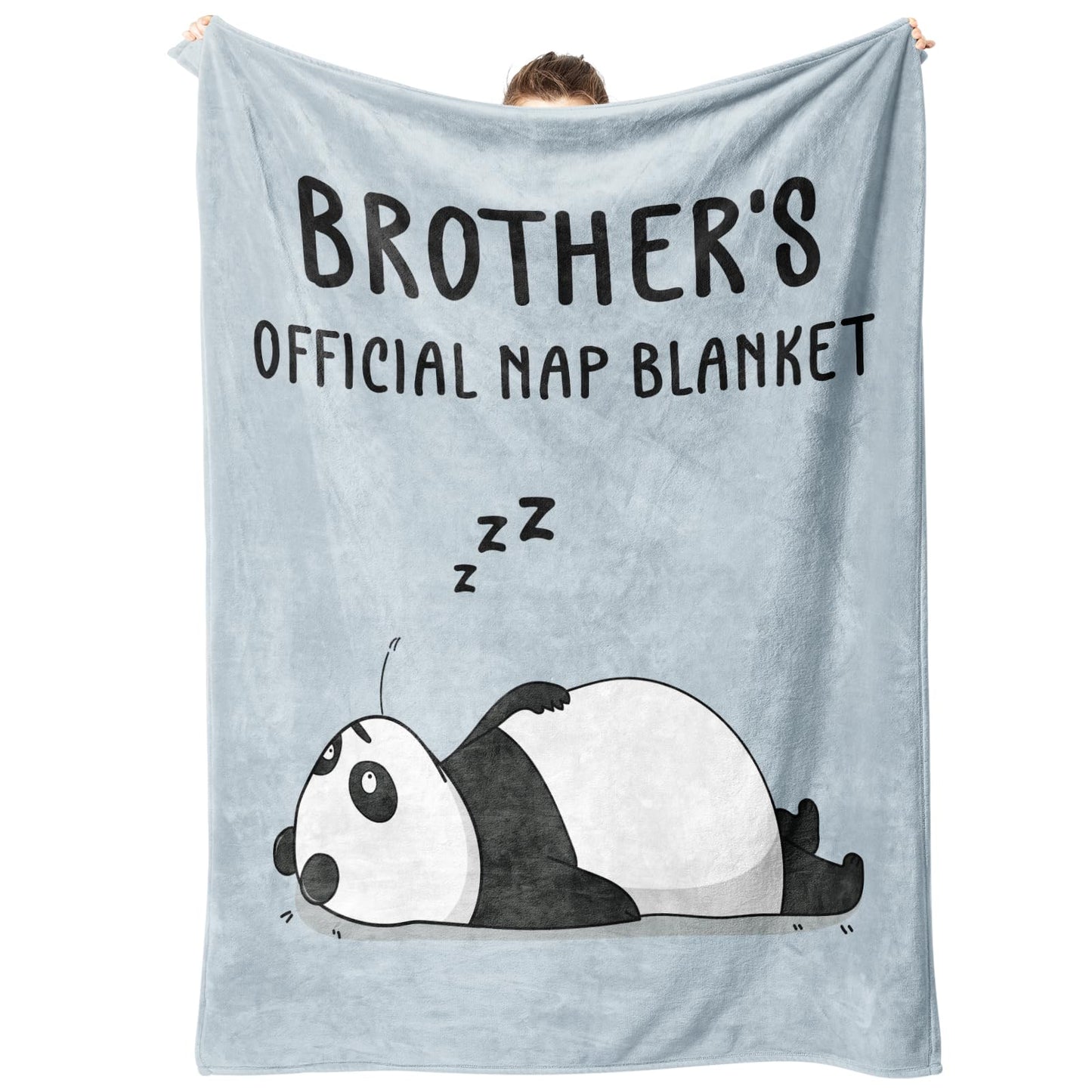 musaecoin Gifts for Brother Blanket, Brother Gifts from Sister, Funny Birthday Graduation for Adult Brothers, Soft Flannel Throw Blanket 60" x 50"