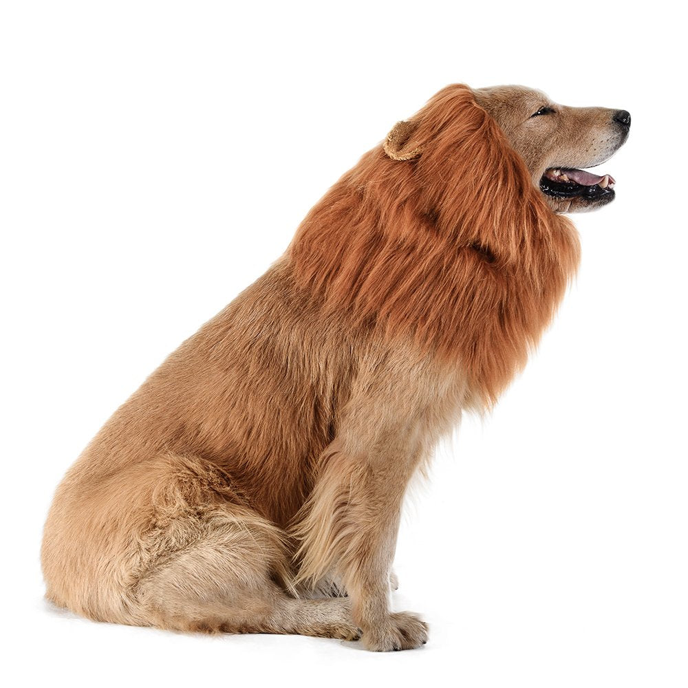 TOMSENN® Realistic & Funny Lion Mane for Dog Complementary Lion Mane for Dog Costumes for Medium to Large Sized Dogs Costumes for Animals