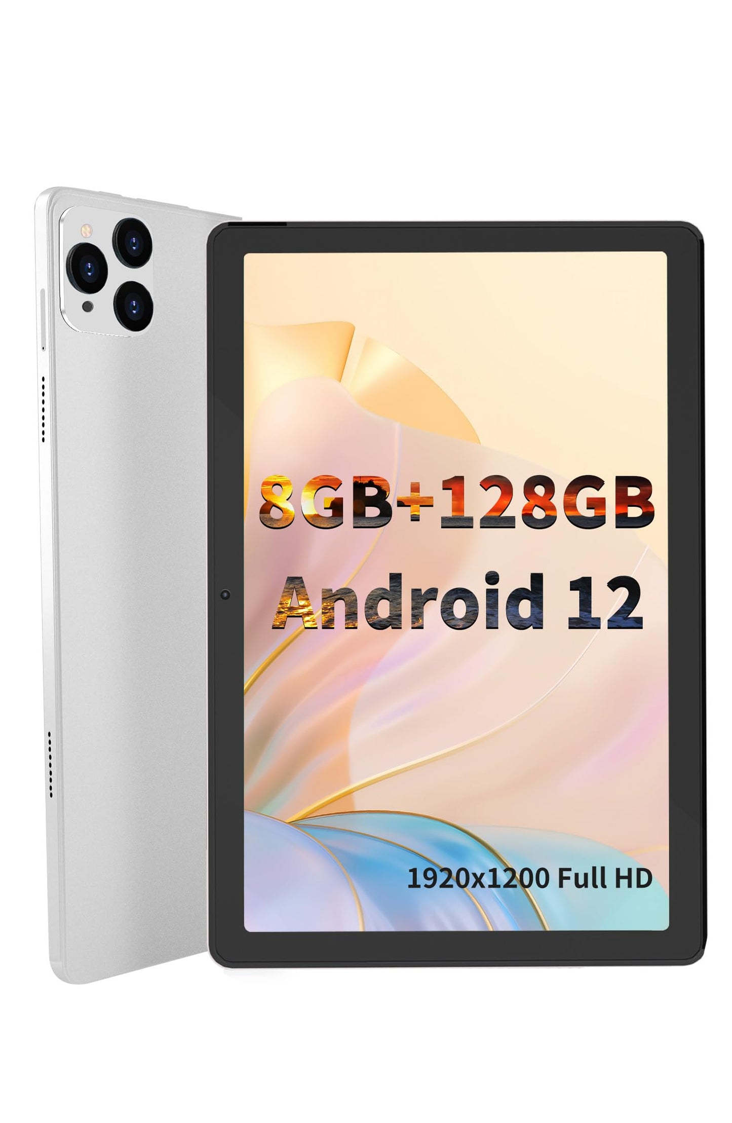 Vneimqn 10 Inch Tablet, 1080P Full Hd,128Gb /Octa-Core Processor, 5Mp /13Mp Camera,8000Mah,Android 12 Tablet, 1Tb Expand, Wifi 6