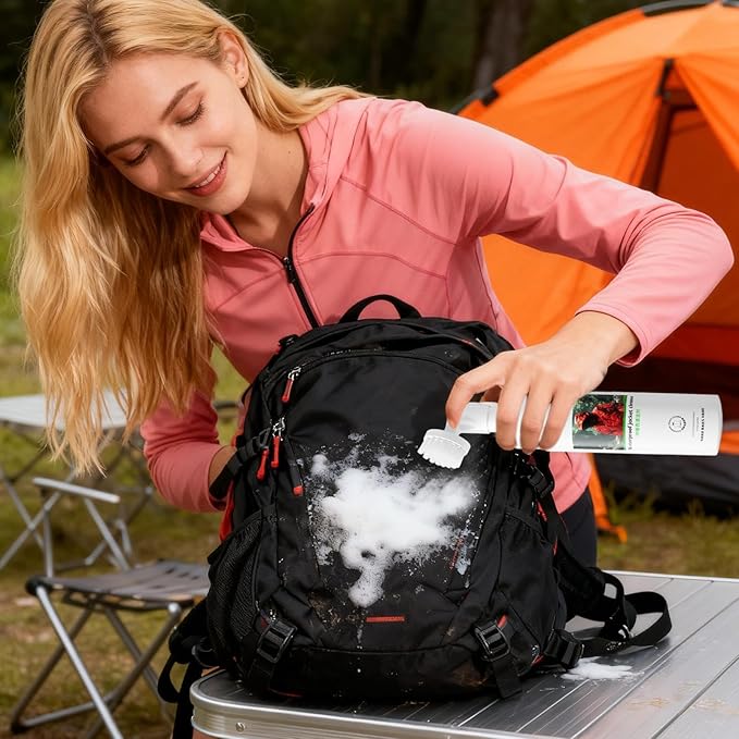 Down Detergent - 200ml Waterless Waterproof Jacket Detergent | Oil Stain Remover Spray for Down Sports Gear, Tent, Hiking Pants, Ski Suit, Travel, Camping, Outdoor Gear Cleaning