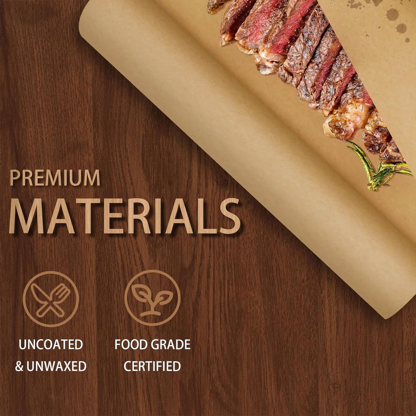 Butcher Paper Roll Suitable for Smoking All Meat Varieties, 17.5 Inch x 30 Feet Brown Butcher Smoker Paper