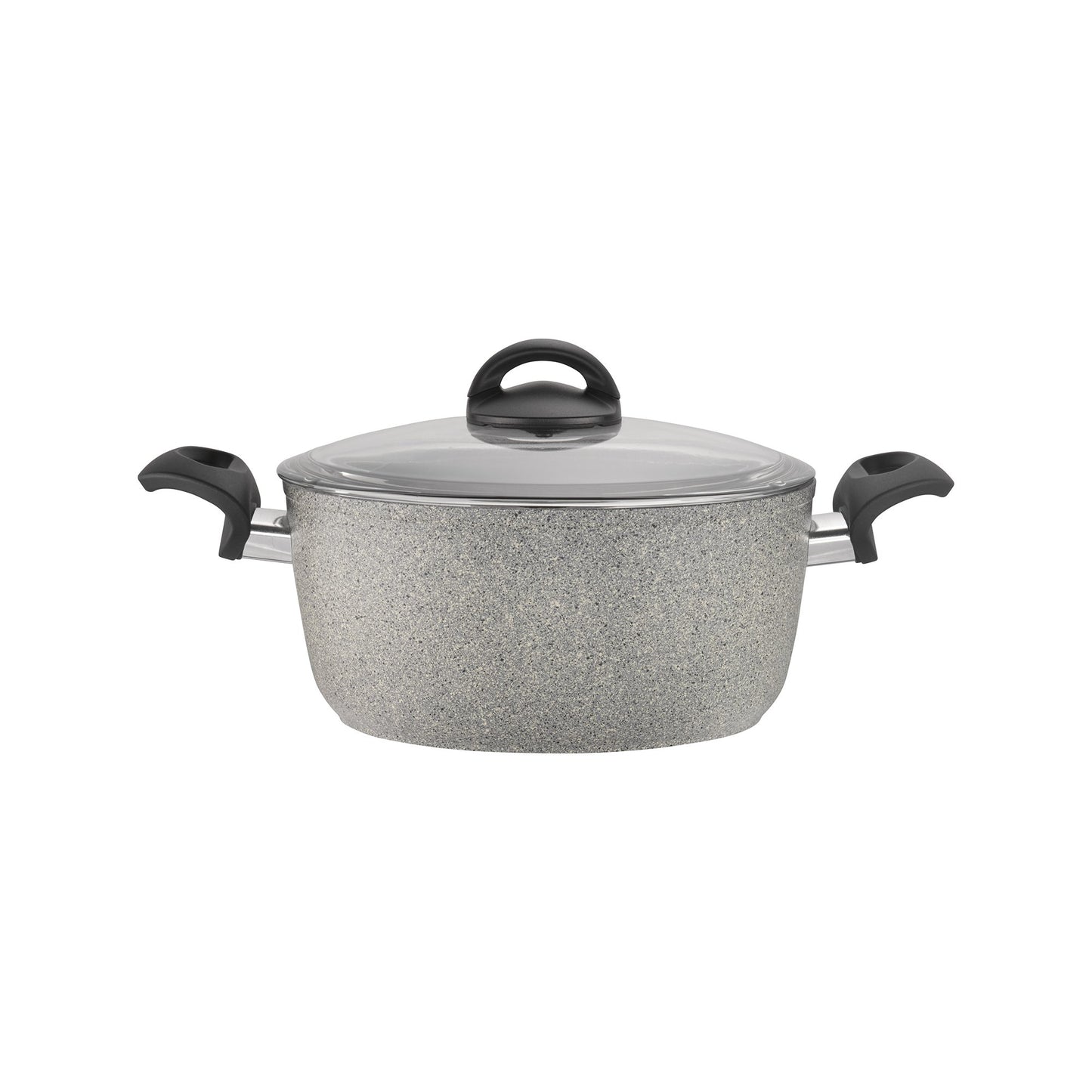 Ballarini 75001-652 Parma Forged Aluminum Nonstick Cookware Set, 10-Piece, Granite