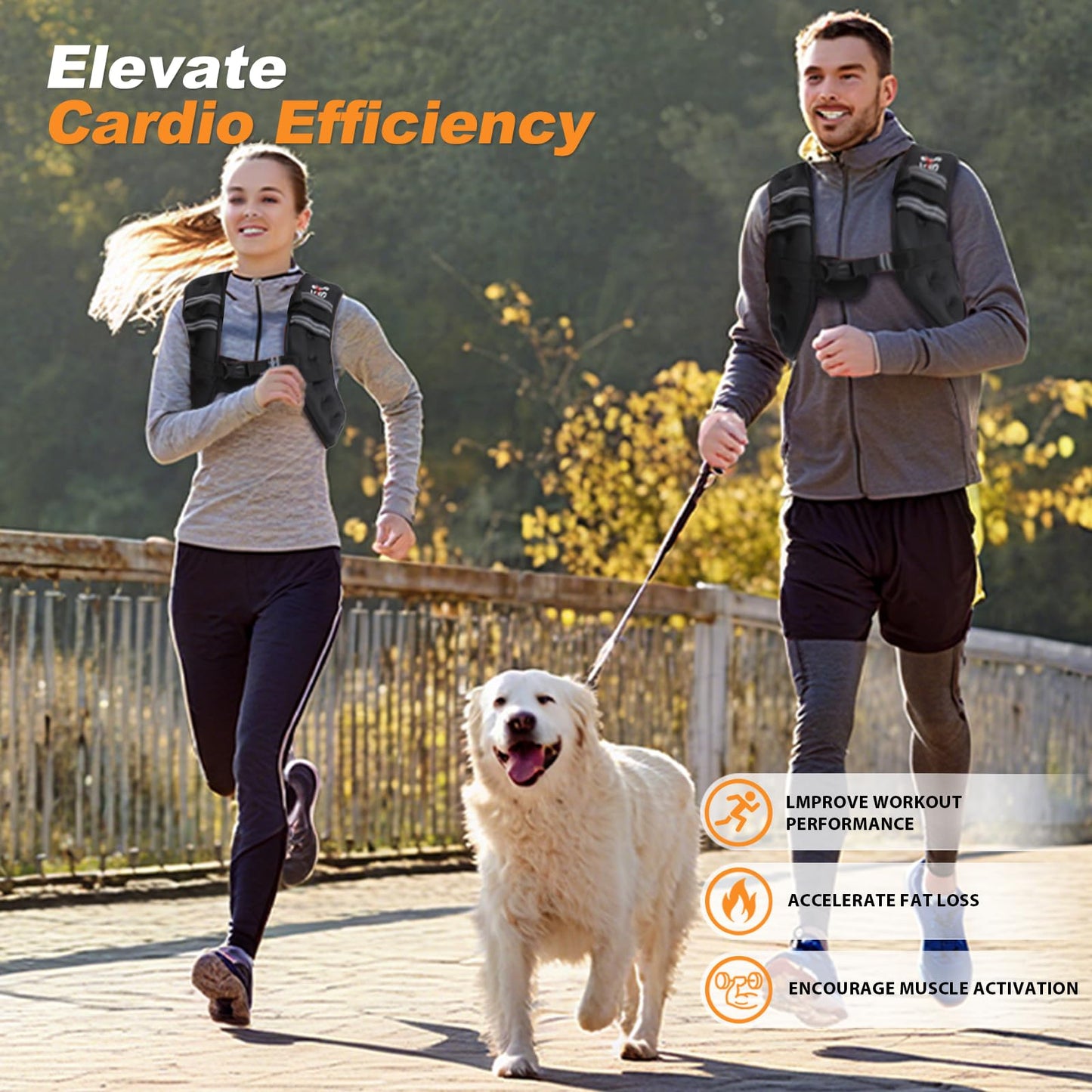 VBSD Weighted Vest Woman 8LB Weight Vest for Women Men Body Weight Vests for Walking Strength Training Running Workout Jogging Fitness Black
