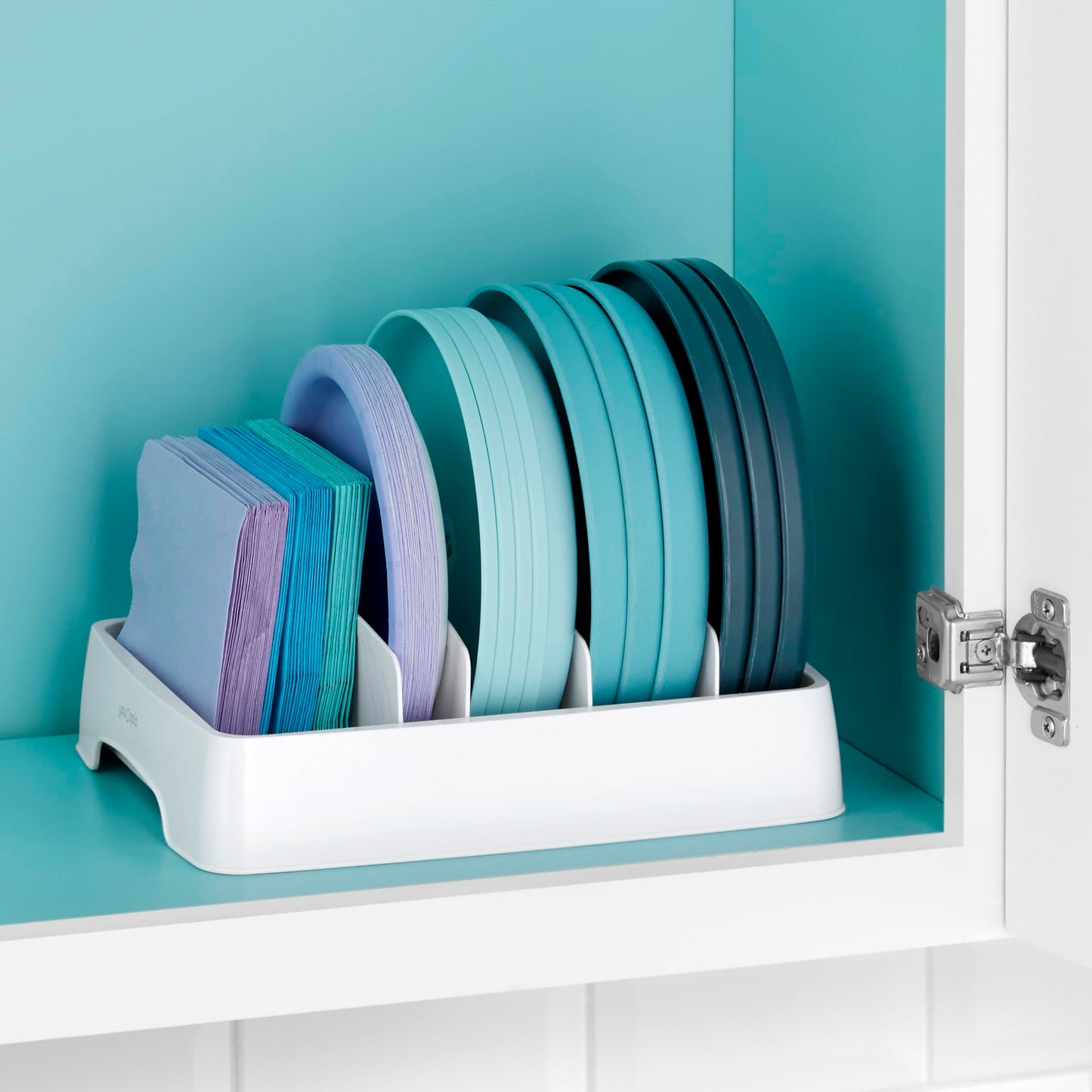 YouCopia StoraLid Adjustable Food Container Lid Organizer for Kitchen Cabinet Storage, Small, 2-Pack