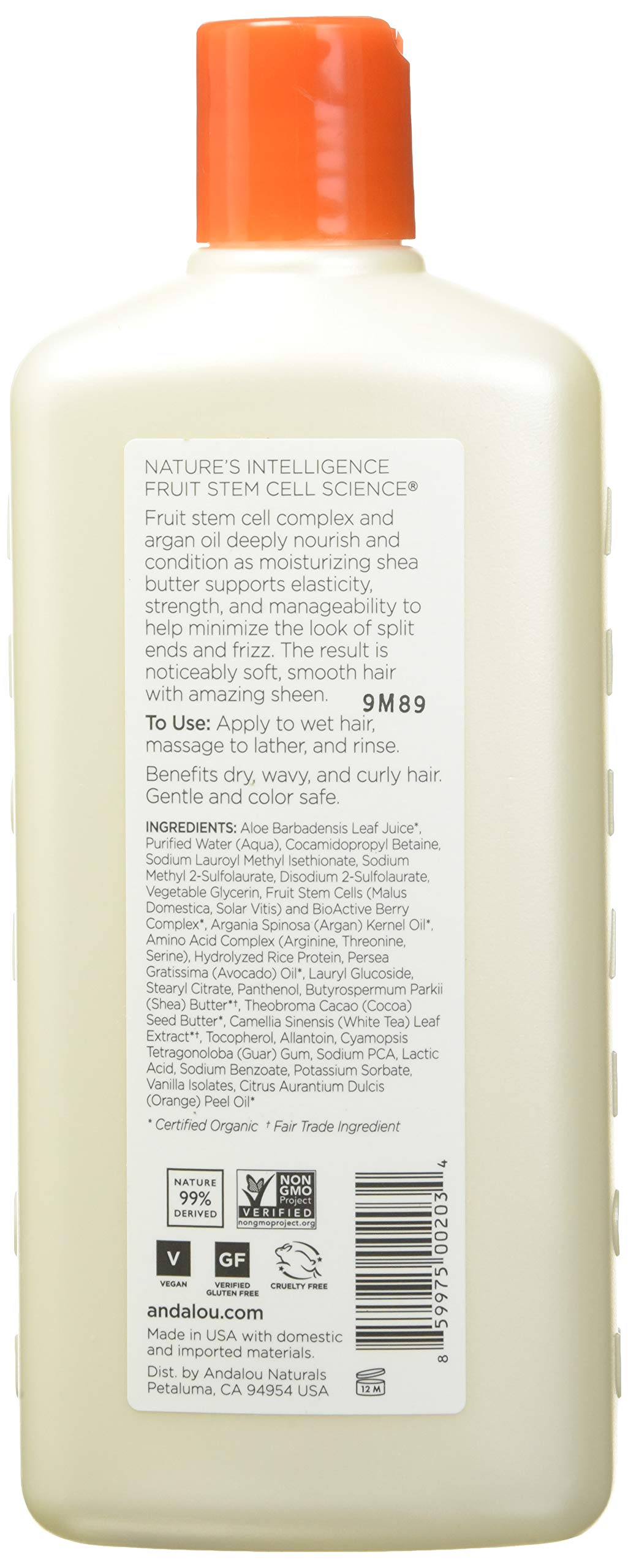 Andalou Naturals Shampoo Mstre Argan Swt Orng