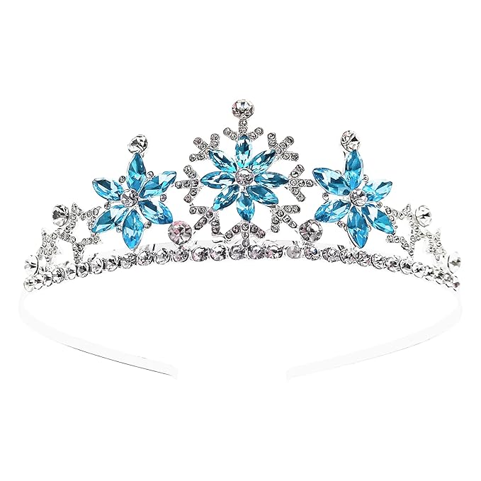 Arvintas Crystal Rhinestone Snowflakes Bridal Tiara, Silver Wedding Headband, Elegant Crown for Women Girls Bridal Wedding...