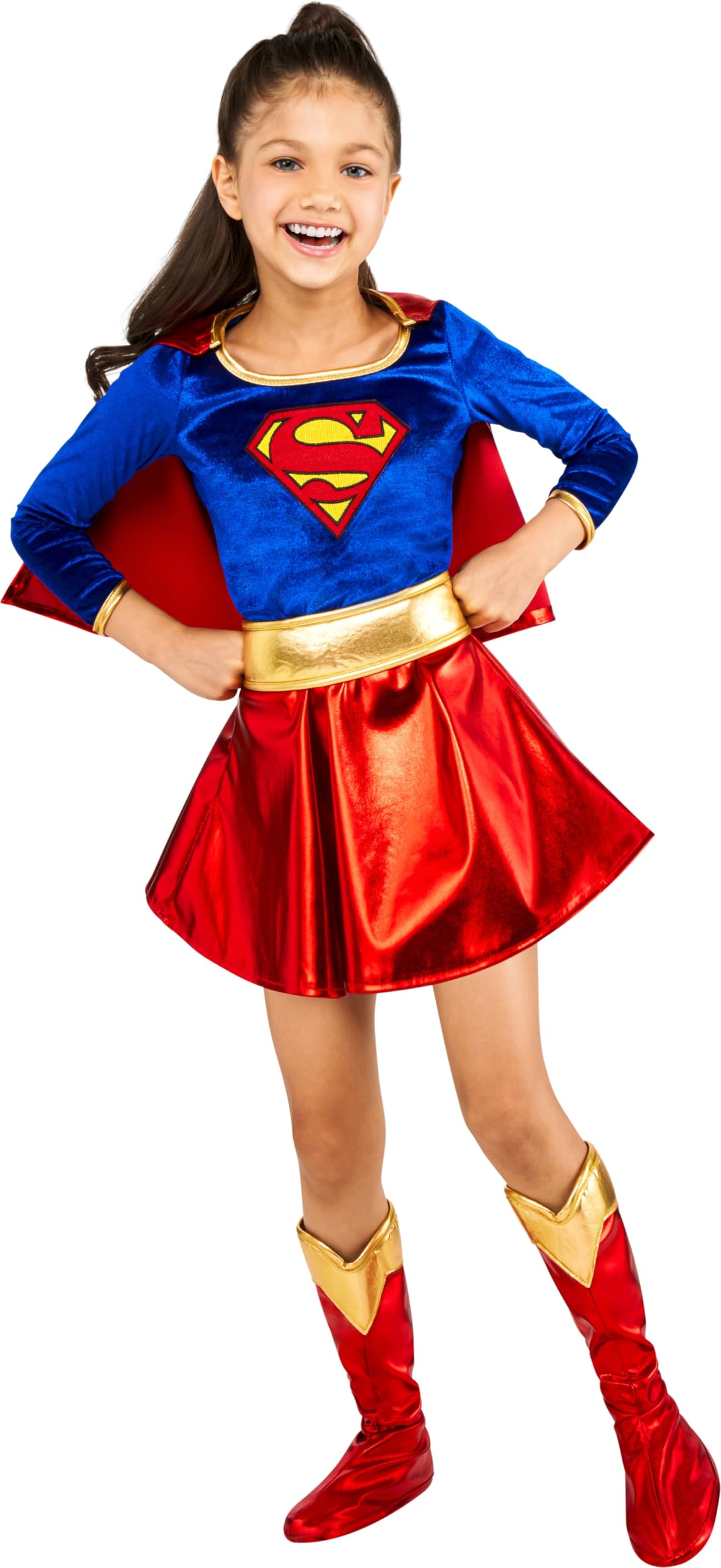 Rubies Super DC Heroes Supergirl Child's Costume Small (Size 4-6) (for 3-4 Years) for themed parties and Halloween