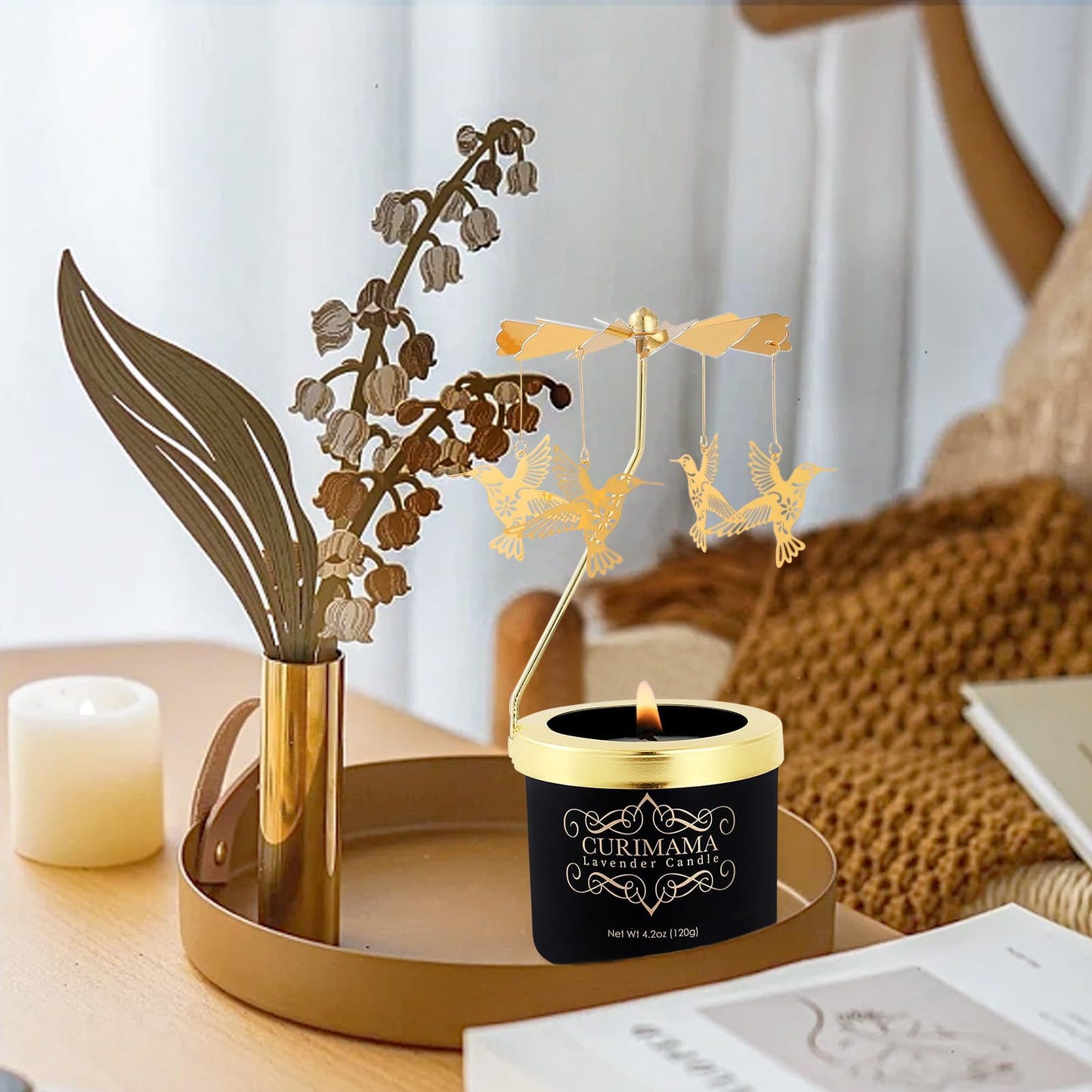 Gifts for Women, Hummingbird Gift for Women Friendship, Funny Birthday Gifts for Wife Mom Grandma, Lavender Scented Candle Presents for Mom, Gift Ideas for Her