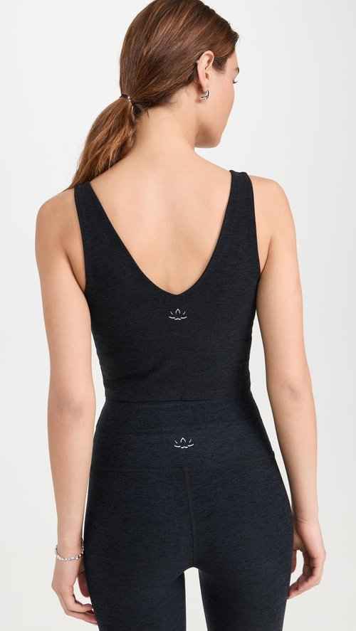 Beyond Yoga Women's Spacedye Good Day Cropped Tank, Darkest Night, M