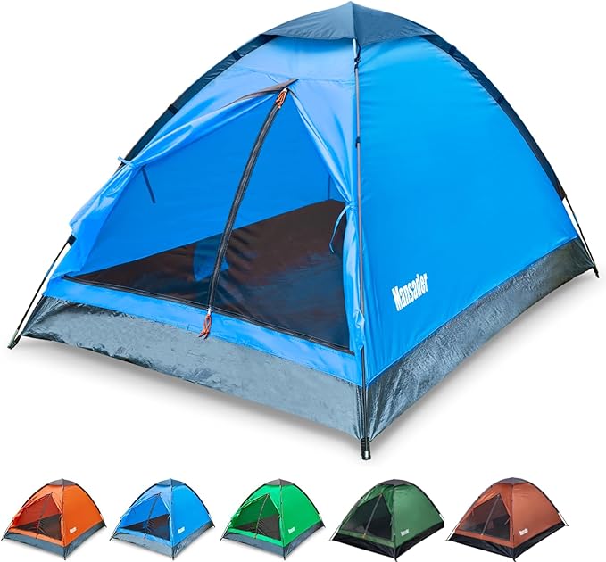 Mansader 2 Person Camping Dome Tent,Waterproof Lightweight Portable Tents for Outdoor Camping Hiking Travel
