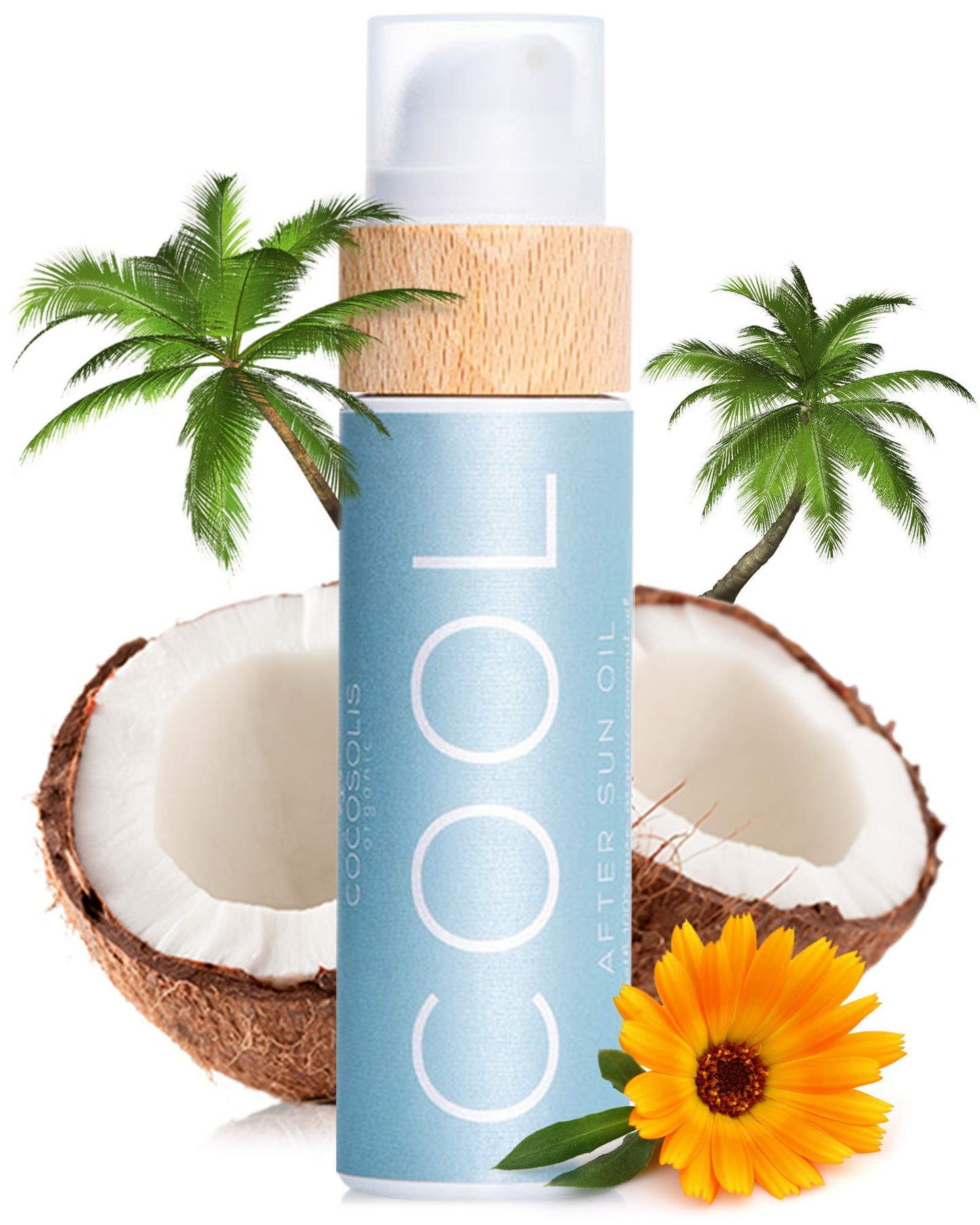 COCOSOLIS COOL After Sun Lotion | Organic After Sun for Tender Hydration & Recovery | Best After Sun Moisturizing Lotion with 9