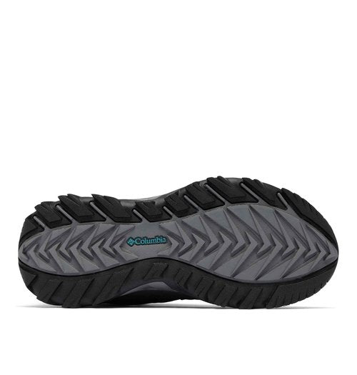 Columbia Womens Strata Trail Mid Waterproof, Dark Grey/Teal, 11