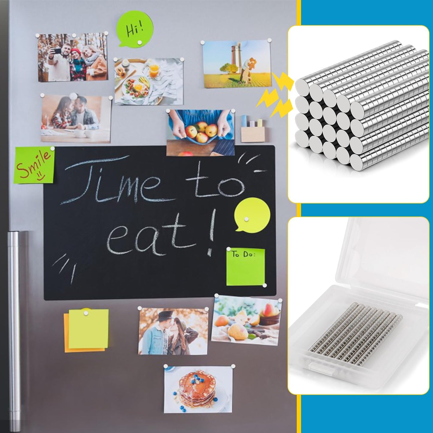 400 Pack Small Magnets,3x2mm Refrigerator Magnets Rare Earth Magnets Neodymium Magnet for Crafts, Whiteboard, Kitchen Cabinet