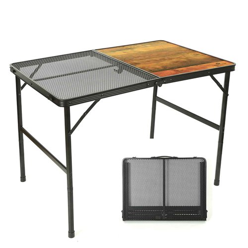 ROCK CLOUD Portable Camping Table Ultralight Aluminum Folding Grill Table Small Camp Table for Beach Hiking Backpacking Outdoor Picnic RV BBQ