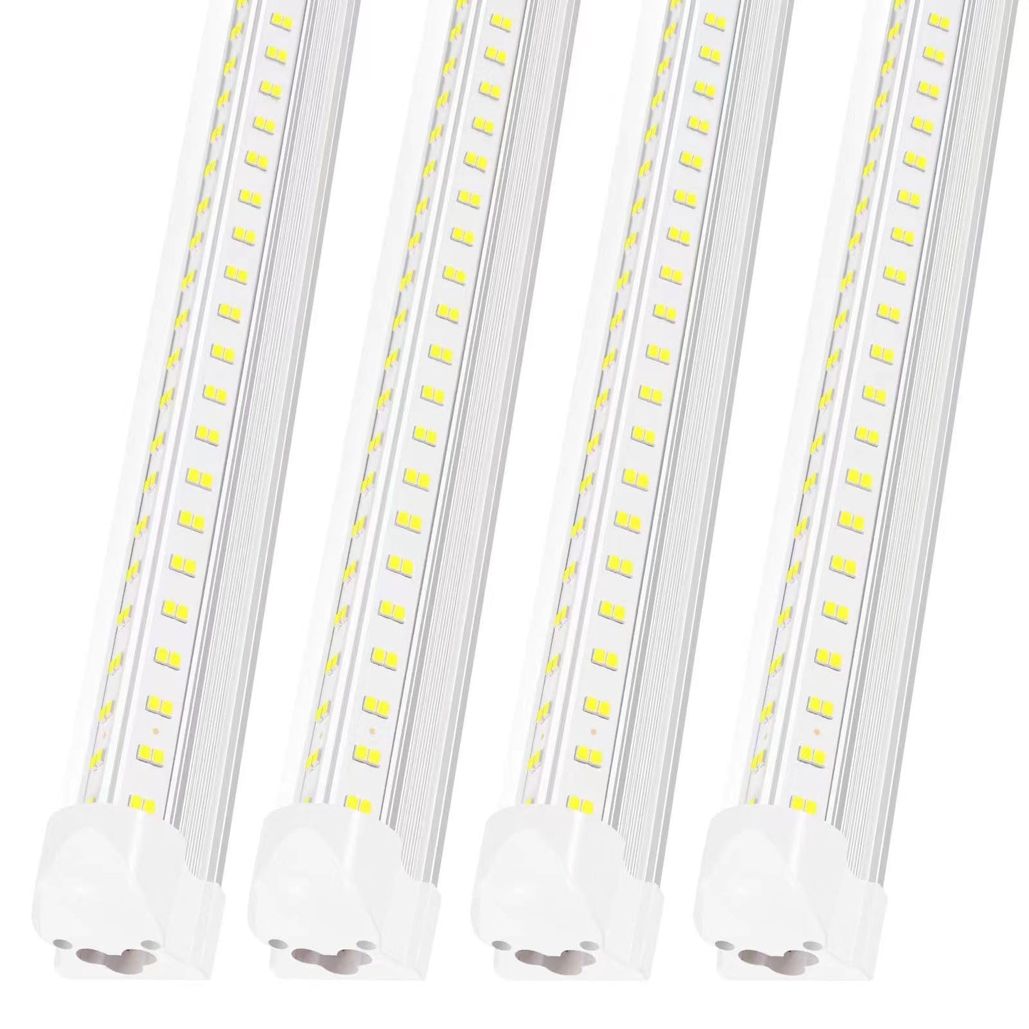 AQIQUUT 3FT Led Shop Light,3FT Lights 36W 6500K 5000LM Daylight,Led Shop Lights 110V Linkable Clear Cover Integrated V-Shape for Shop Garage Warehouse Workshop Commercial Bay Lighting(4-Pack)