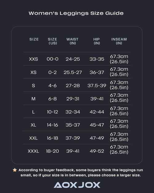 Aoxjox High Waisted Workout Leggings for Women Trinity Yoga Pants 26.5" (Black 3 Pieces Pack, Medium)