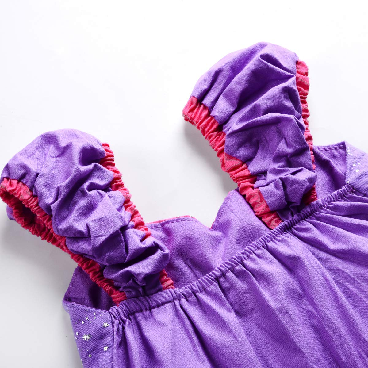 JerrisApparel Girl Princess Costume Dress for Birthday Party (4T, Purple with Accessories)