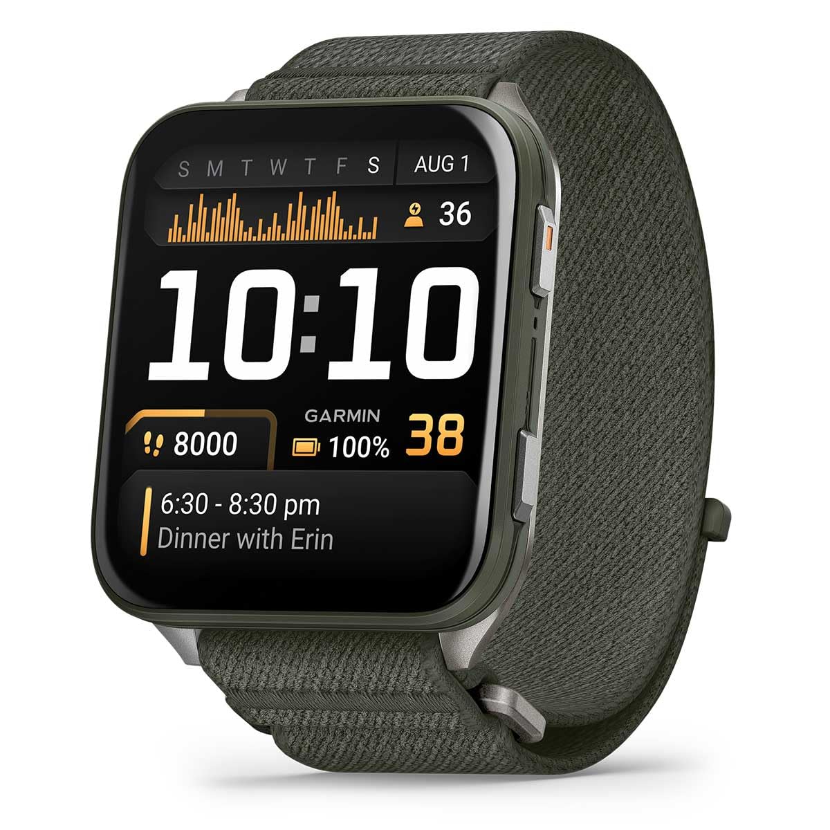 Playbetter Garmin Venu X1 (Moss/Titanium) Fitness Gps Smartwatch Bundle - 2 Thin & Lightweight Amoled Display, Advanced Health A