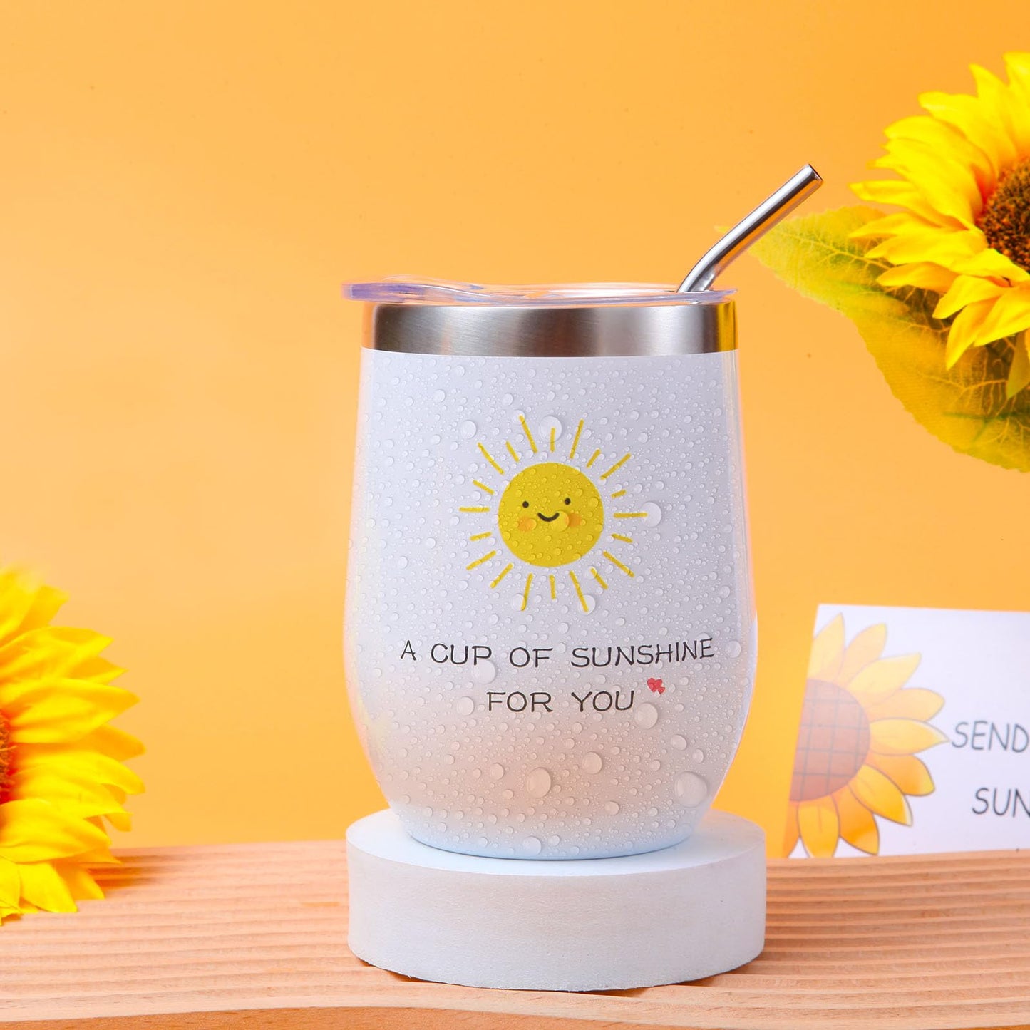 Sunflower Gifts Baskets for Women-7 Pcs Unique Happy Birthday Gifts for Sister, Fun Get Well Basket after Surgery for Female, Self Care Package for Teen girl, Cheer Up Set, Feel Better Sunshine Box