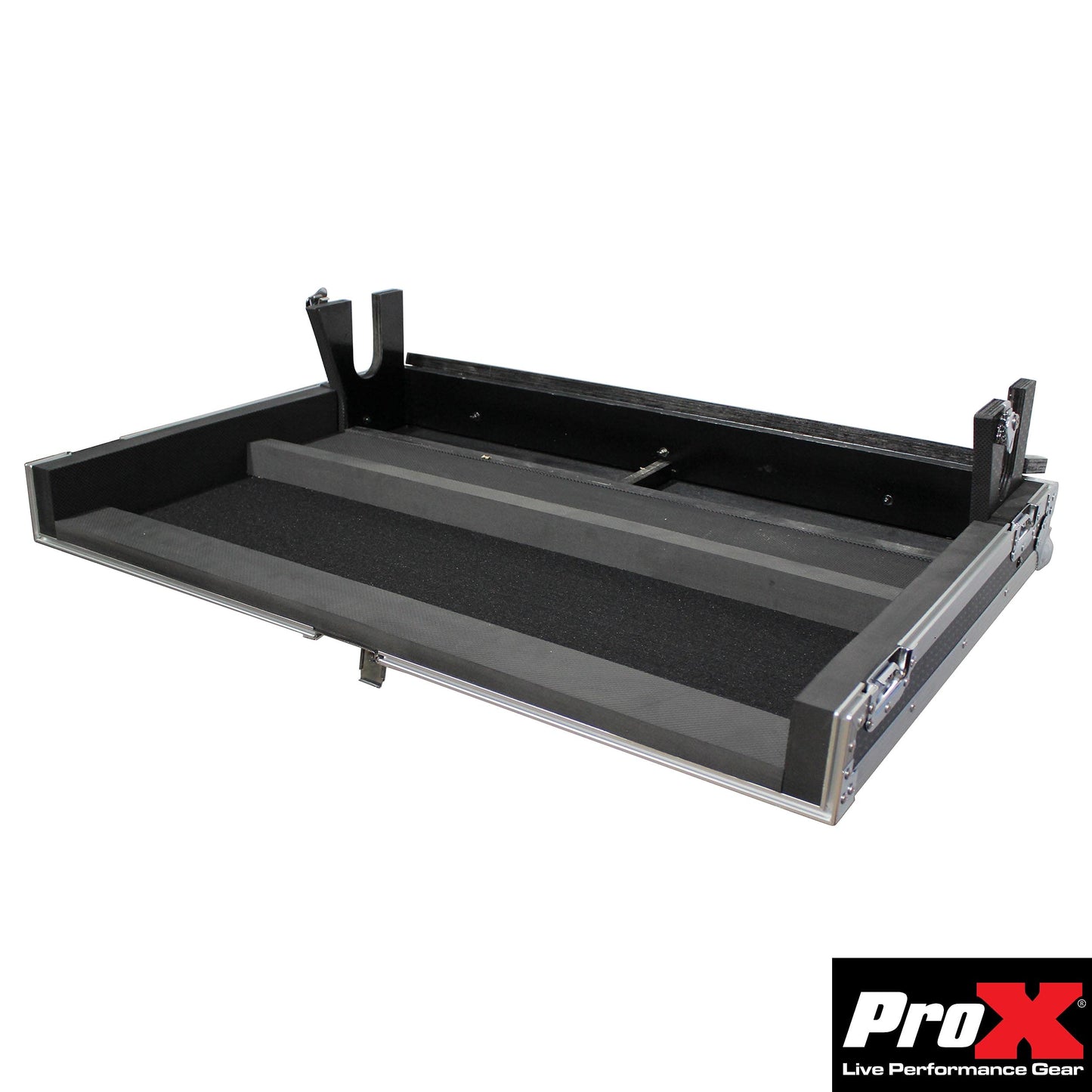 Prox Xs-Ahqu32Dhw Ata Digital Audio Mixer Flight Case For Allen & Heath Qu-32 Console With Doghouse Compartment And Caster Wheel