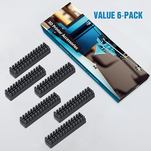 Nozzle Wiper Replacement for Bambu Lab A1 Mini – 6 Pack, E Silicone Nozzle Brush Cleaning Kit, 3D Printer Replacement Accessories