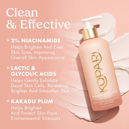 Kopari Silk Renewal Body Duo - Includes Brightening Silk Body Cream & Hydrating Silk Body Cream, Revitalizes Dry Dull Skin While Adding Radiance and Moisture